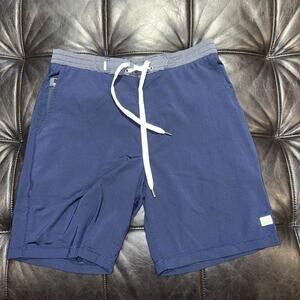 Vuori Shorts Mens 30 Navy Blue Boardshorts Swim Hybrid Drawstring Stretch